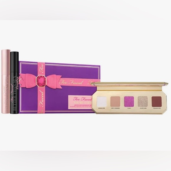 NIB! TOO FACED TRIO! EYESHADOW BEST SELLERS PALETTE & 2 MASCARAS, & GIFT BOX! - Picture 3 of 6